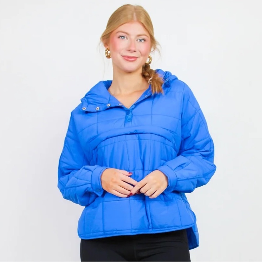 Royal Blue Pullover Puffer